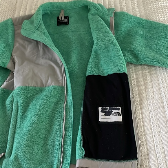 Mint Green North Face Zip-up Fleece - Picture 2 of 4
